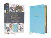 Niv, Women's Devotional Bible, Large Print, Leathersoft, Teal, Comfort Print by Zondervan