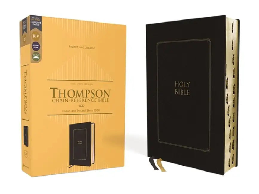 Kjv, Thompson Chain-Reference Bible, Leathersoft, Black, Red Letter, Thumb Indexed, Comfort Print by Frank Charles Thompson