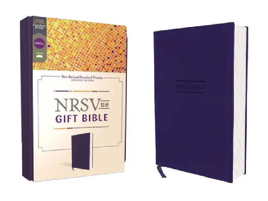 Nrsvue, Gift Bible, Leathersoft, Blue, Comfort Print by Zondervan