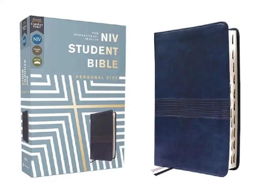 Niv, Student Bible, Personal Size, Leathersoft, Navy, Thumb Indexed, Comfort Print by Philip Yancey
