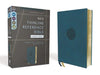 Niv, Thinline Reference Bible, Large Print, Leathersoft, Teal, Red Letter, Comfort Print by Zondervan