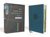 Niv, Thinline Reference Bible, Large Print, Leathersoft, Teal, Red Letter, Thumb Indexed, Comfort Print by Zondervan