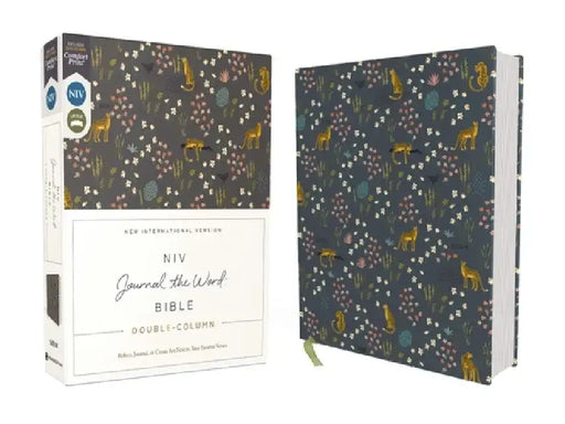 Niv, Journal the Word Bible, Double-Column, Cloth Over Board, Red Letter, Comfort Print: Reflect, Take Notes, or Create Art Next to Your Favorite Vers by Zondervan