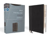 Niv, Thinline Bible, Compact, Leathersoft, Black/Gray, Red Letter, Comfort Print