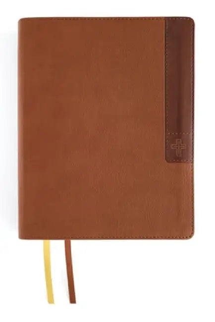 Niv, Journal the Word Bible, Large Print, Leathersoft, Brown, Red Letter, Comfort Print: Reflect, Take Notes, or Create Art Next to Your Favorite Vers