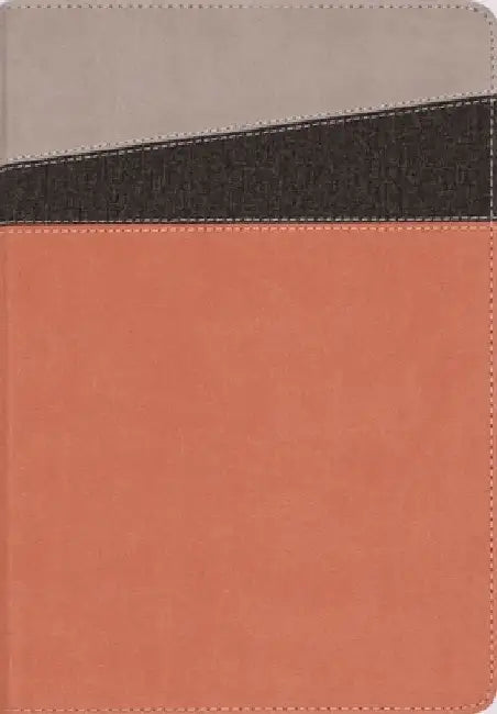 NIV Application Bible, Leathersoft, Coral/Gray, Red Letter, Thumb Indexed, Comfort Print: Bringing the Ancient Message of the Bible Into Your World by Zondervan