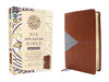 NIV Application Bible, Personal Size, Leathersoft, Brown/Blue, Red Letter, Comfort Print: Bringing the Ancient Message of the Bible Into Your World by Zondervan