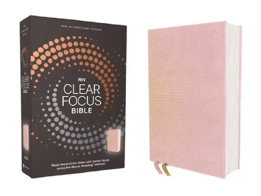Niv, Clear Focus Bible, Leathersoft, Pink: Read More of the Bible with Better Focus by Zondervan