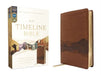 Niv, Timeline Bible, Leathersoft, Brown, Red Letter, Comfort Print: A Chronological Study Through Scripture by John R. Kohlenberger III
