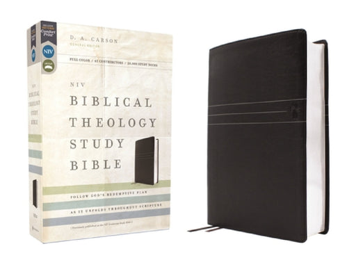 Niv, Biblical Theology Study Bible (Trace the Themes of Scripture), Leathersoft, Black, Comfort Print: Follow God's Redemptive Plan as It Unfolds Thro by D. A. Carson, T. Desmond Alexander, Richard Hess