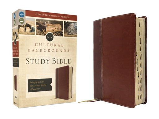 Niv, Cultural Backgrounds Study Bible (Context Changes Everything), Leathersoft, Brown, Red Letter, Thumb Indexed: Bringing to Life the Ancient World by Craig S. Keener, John H. Walton, Zondervan Publishing