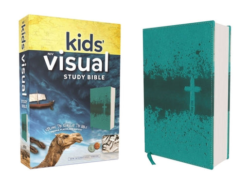 NIV Kids' Visual Study Bible, Imitation Leather, Teal, Full Color Interior: Explore the Story of the Bible---People, Places, and History by Zondervan