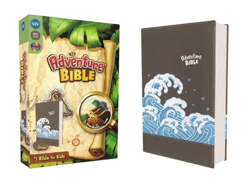 NIV Adventure Bible, Imitation Leather, Gray, Full Color Interior by Lawrence O. Richards