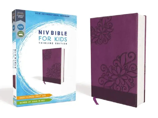 NIV Bible for Kids, Imitation Leather, Purple, Red Letter Edition, Comfort Print: Thinline Edition by Zondervan