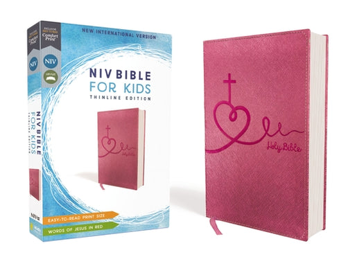 NIV Bible for Kids, Imitation Leather, Pink, Red Letter Edition, Comfort Print: Thinline Edition by Zondervan