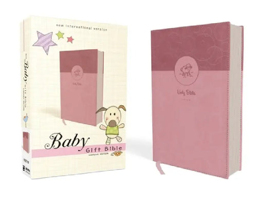NIV Baby Gift Bible, Holy Bible, Leathersoft, Pink, Red Letter Edition, Comfort Print: Keepsake Edition by Zondervan