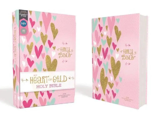 Niv, Heart of Gold Holy Bible, Hardcover, Red Letter Edition, Comfort Print