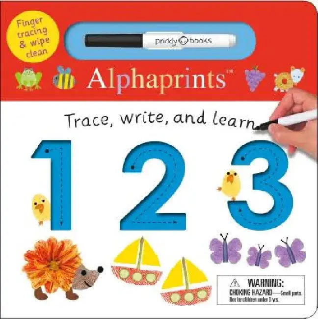 Alphaprints: Trace, Write, and Learn 123: Finger Tracing & Wipe Clean by Roger Priddy