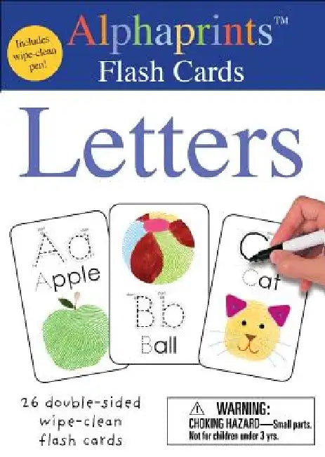 Alphaprints: Wipe Clean Flash Cards Letters by Roger Priddy