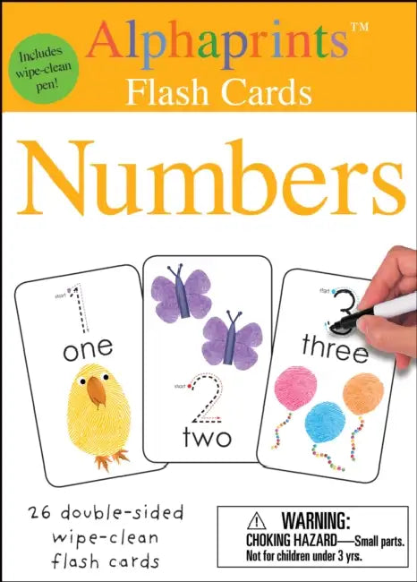 Alphaprints: Wipe Clean Flash Cards Numbers by Roger Priddy