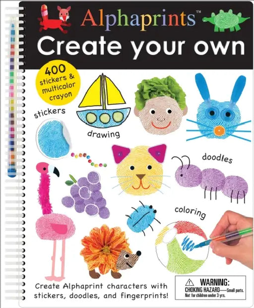 Alphaprints: Create Your Own : A Sticker And Doodle Activity Book by Roger Priddy