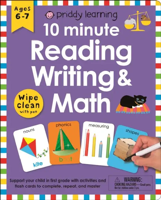 Wipe Clean Workbook: 10 Minute Reading, Writing, And Math by Roger Priddy