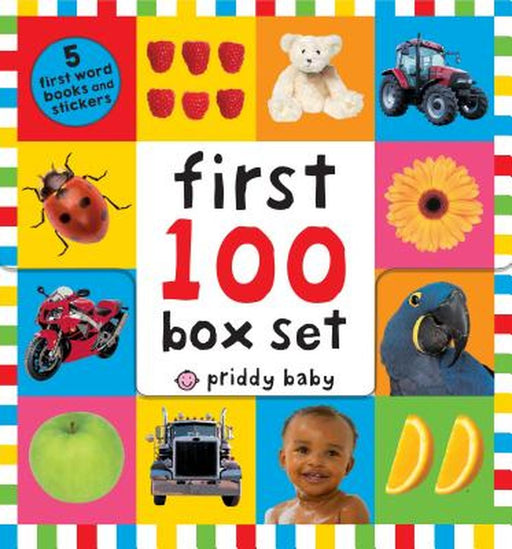 First 100 Box Set: First 100 Words; First 100 Animals; First 100 Trucks and Things That Go; First 100 Numbers; First 100 Colors, ABC, Num by Roger Priddy