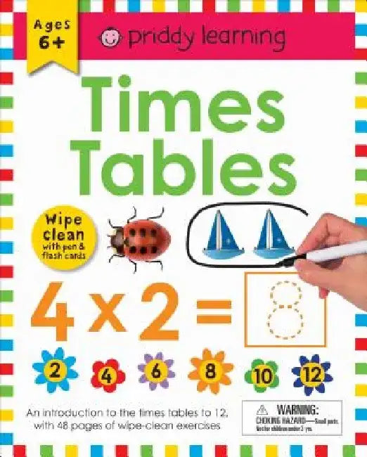 Wipe Clean Workbook: Times Tables (Enclosed Spiral Binding) by Roger Priddy