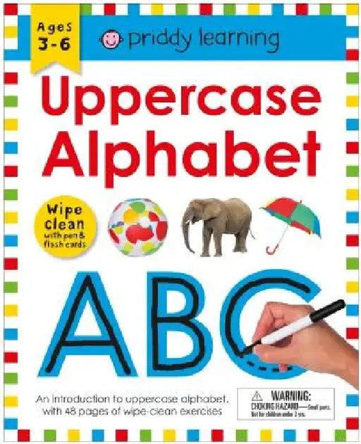 Wipe Clean Workbook Uppercase Alphabet (Enclosed Spiral Binding) by Roger Priddy