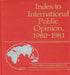 Index to International Public Opinion, 1980-1981 by Survey