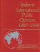 Index to International Public Opinion, 1987-1988 by Elizabeth Hastings
