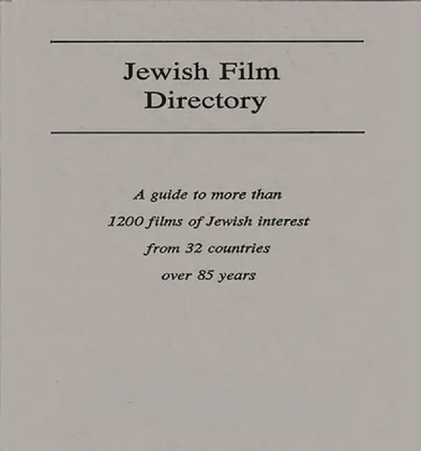 Jewish Film Directory by Unknown