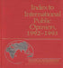 Index to International Public Opinion, 1992-1993 by Elizabeth Hann Hastings