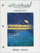 Myworkbook for Developmental Mathematics by Marvin Bittinger, Judith Beecher
