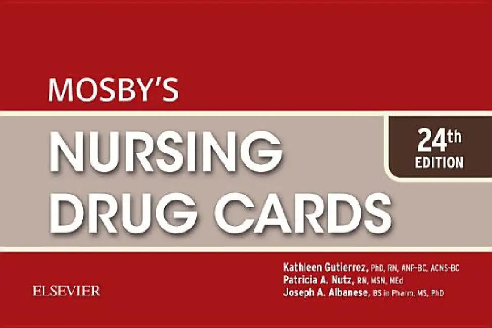 Mosby's Nursing Drug Cards by Kathleen Jo Gutierrez