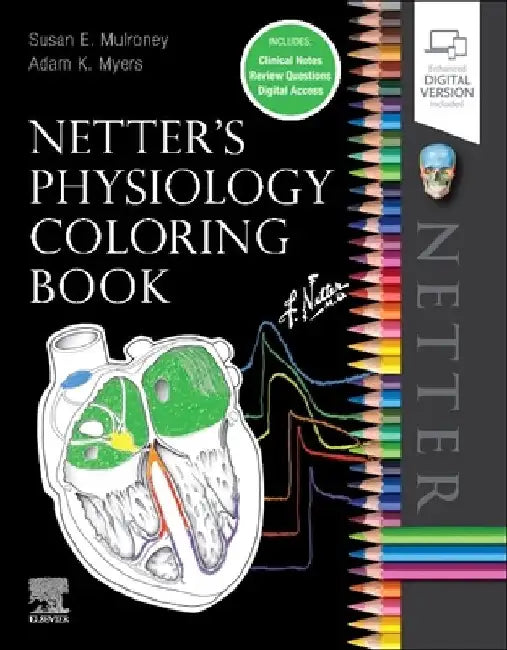 Netter's Physiology Coloring Book by Susan, PhD Mulroney