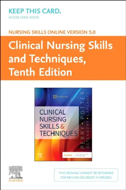 Nursing Skills Online Version 5.0 for Clinical Nursing Skills and Techniques Access Code Card by Anne Griffin/ Potter, Patricia Ann/ Ostendorf, Wendy R. Perry