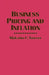 Business Pricing and Inflation by Malcolm C. Sawyer
