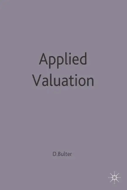 Applied Valuation by Diane Butler