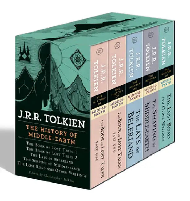 The History of Middle-Earth 5-Book Boxed Set: The Book of Lost Tales 1, the Book of Lost Tales 2, the Lays of Beleriand, the Shaping of Middle-Earth, by J. R. R. Tolkien