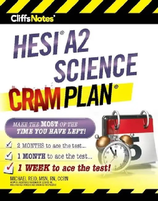 CliffsNotes HESI A2 Science Cram Plan by Michael Reid