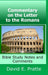 Commentary on the Letter to the Romans: Bible Study Notes and Comments by David Pratte