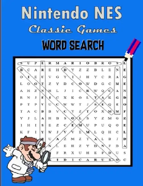 Nintendo NES Classic Games Word Search by Alex Miklas
