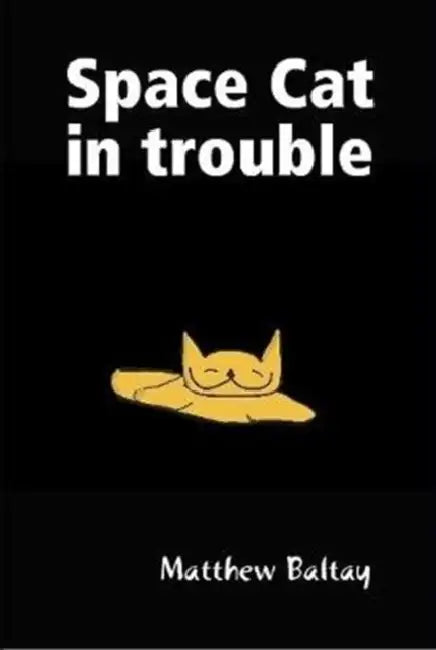 Space Cat in trouble by Matthew Baltay