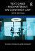 Text, Cases and Materials on Contract Law by Richard Stone