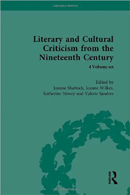 Literary and Cultural Criticism from the Nineteenth Century  (4 Vols. Set) by Valerie Sanders