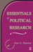 Essentials of Political Research by Alan Monroe