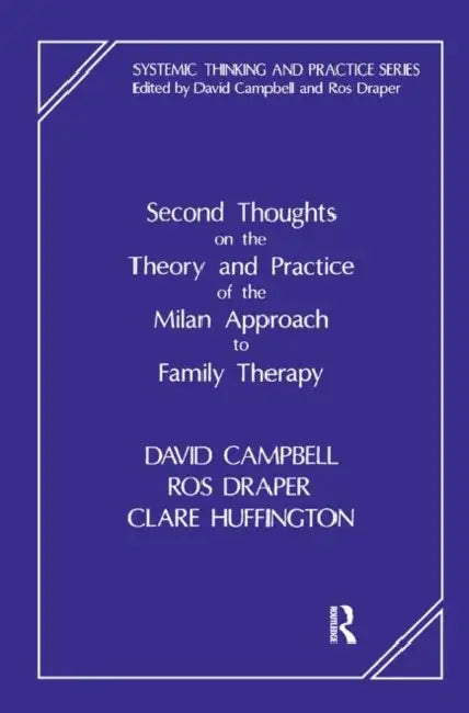 Second Thoughts on the Theory and Practice of the Milan Approach to Family Therapy by Campbell David