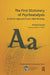 The First Dictionary of Psychoanalysis: A Gift for Sigmund Freud's 80th Birthday by Sterba Richard