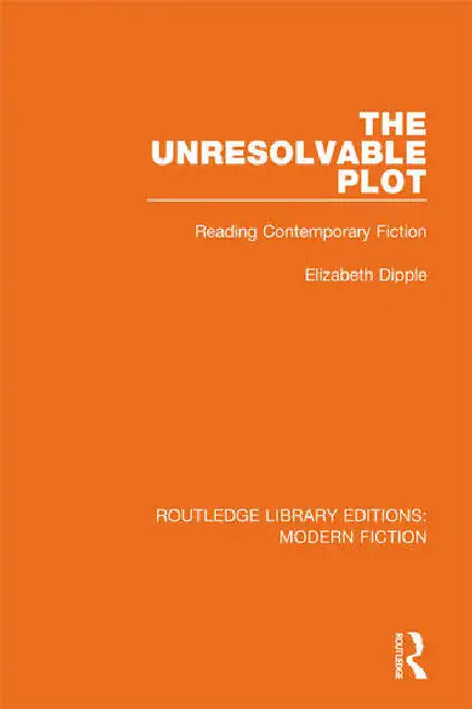 The Unresolvable Plot: Reading Contemporary Fiction by Dipple Elizabeth